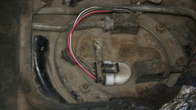 Typical location of the fuel pump.
